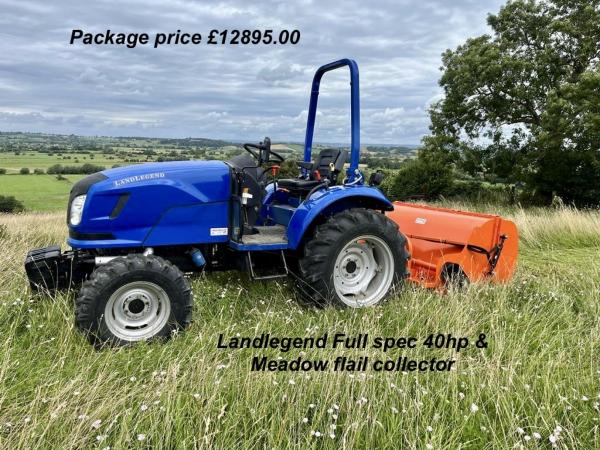 Landlegend 40HP & 165 Meadow flail collector